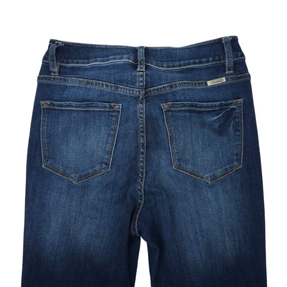 KanCan Curvy Ankle Jeans Womens Size 5 / 26 Mid Rise Dark Wash Denim - Picture 10 of 14